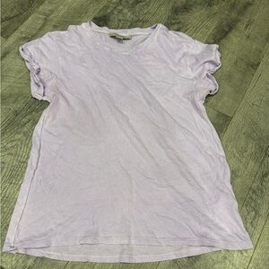 All Saints Light Purple Short Sleeve Tee